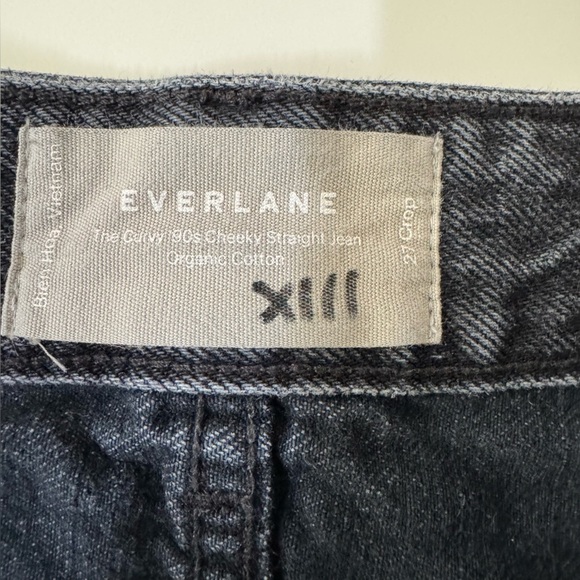Everlane The Curvy 90s Cheeky straight Cropped organic cotton Women’s size 27 - Picture 9 of 14